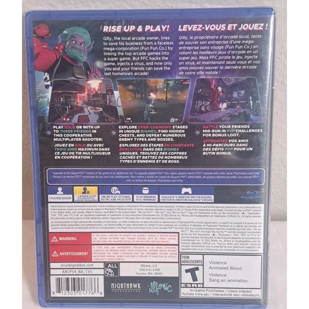 Arcadegeddon Launch Edition PS4 Game NEW SEALED w/ Advance Access Cosmetics